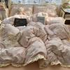 insA Cotton Bed Four-piece Set Pure Cotton New Maternal and Infant Grade Bed Sheet Quilt Cover Student Dormitory Three-piece Set