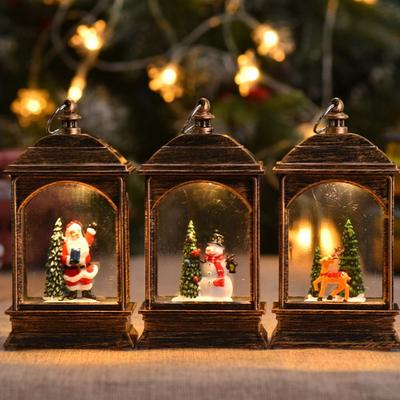 Multicolor Christmas Lantern LED Lights Lighting Christmas Wind Light Xmas Decor Snow View Christmas Decoration Party Supplies