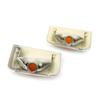 BROSS BSP909 2 Pcs Side Door Wing Mirror Indicator Lamp ORANGE Lens R+L 71748253, 71748252  for Fiat Peugeot Citroen MK3