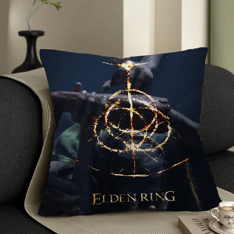 Classic E-Eldenes Hot Games R-Ring Pillow Anime Pillow Sofa Bed Head Pillow Cover Cushion Cover 45x45 Cm Fashion