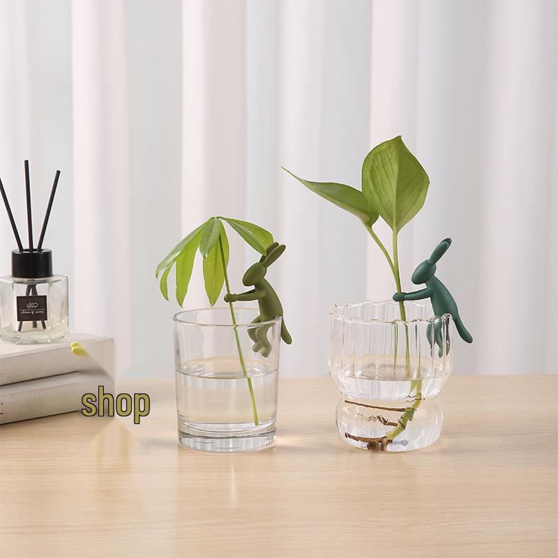 Hydroponic Plant Growth Rabbit Stabilizer & Multi-purpose Flower Pot/Fish Tank Ornament