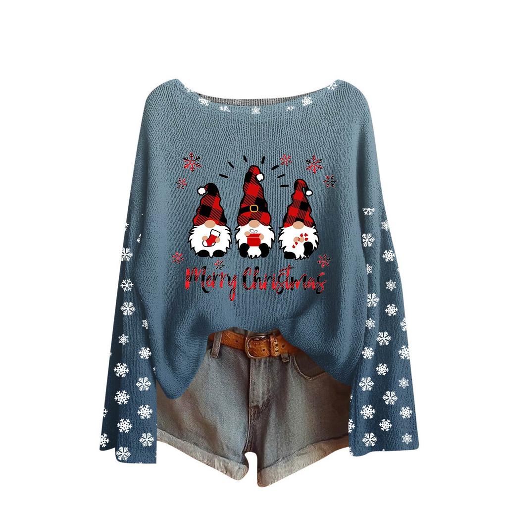 Women's Fashion Long Sleeved Elegant Sweater Top