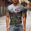 Men's Floral Graphic T Shirt Tee Funny T Shirts Short Sleeve T Shirt 3D Print Crew Neck Shirt Hawaiian