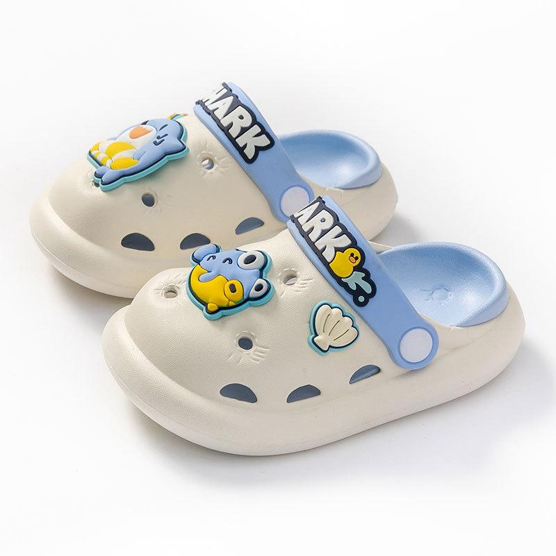Children's Slippers, Boys' Cartoon Soft-soled Summer Sandals, Girls' and Boys' Baby Sandals, Non-slip Hollow Shoes