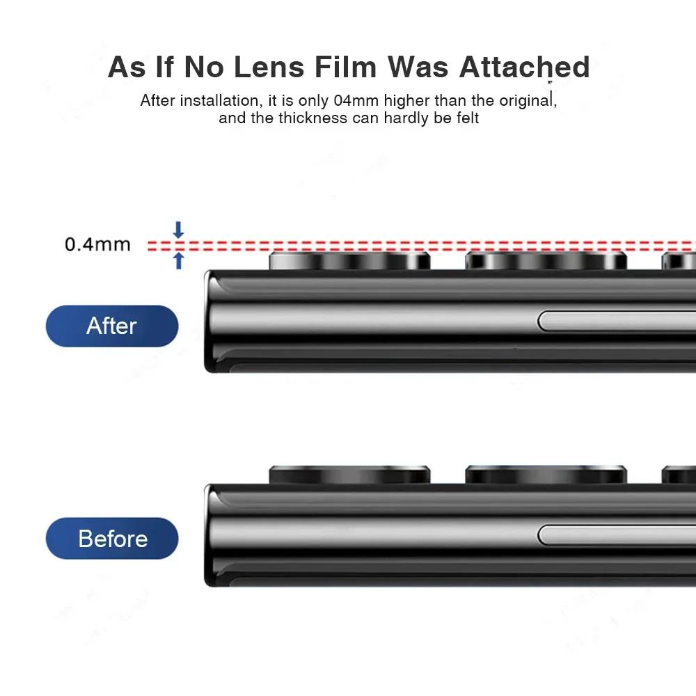 HD Tempered Glass Camera Lens Protector Metal Ring Film For Samsung Galaxy S26 S25 S24 S23 Ultra Plus Anti-Scratch