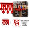 3D Printed Wall Mount Multi-Function Tool Storage Rack  Screwdriver Organizer