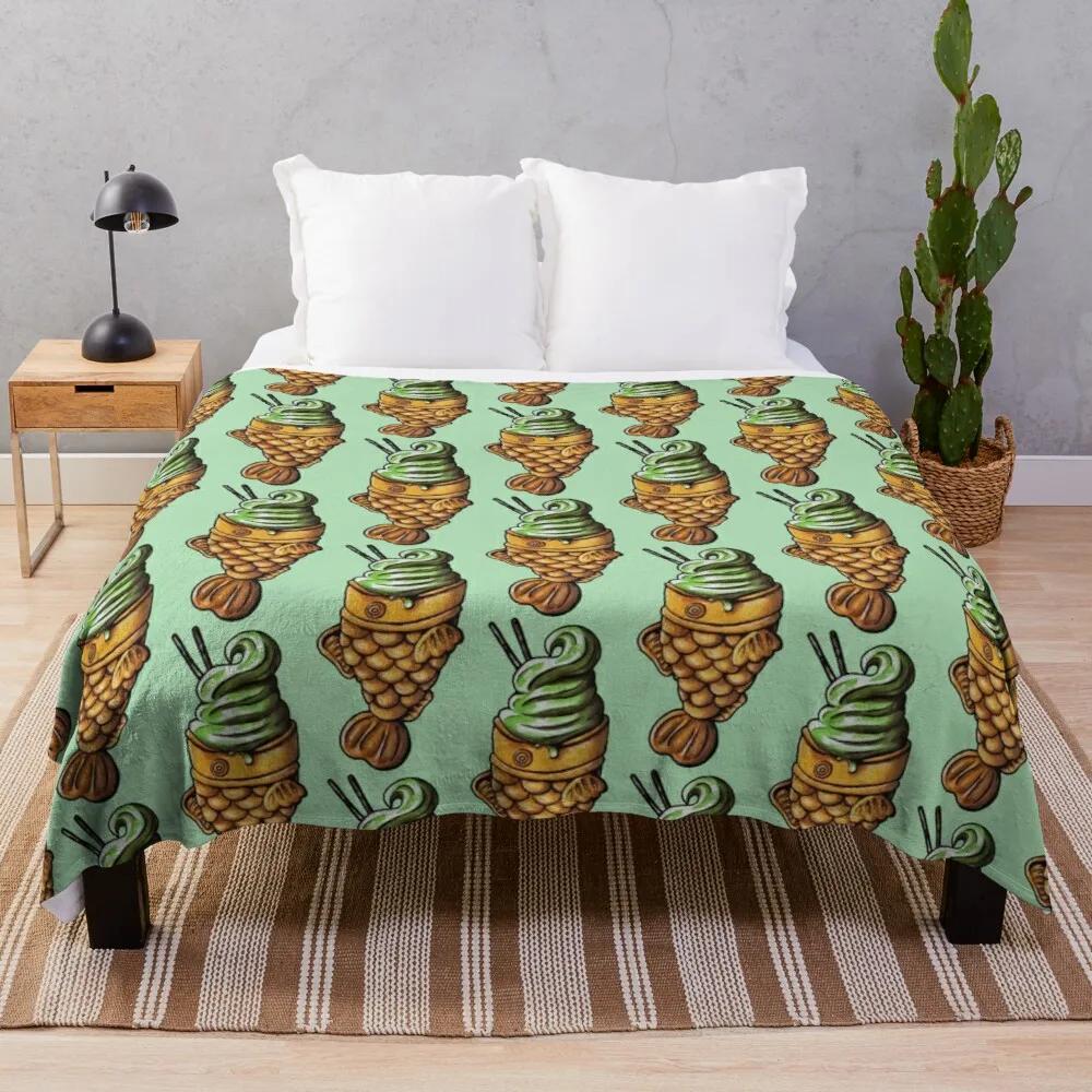 Ice Cream Flannel Throw Blanket King Queen Full Size Colourful Ice Cream For Bed Sofa Couch Blanket Warm Lightweight Super Soft