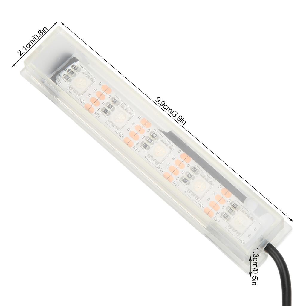 Aquarium Light USB Powered Remote Control Colorful Fish   LED Lamp for Landscape
