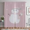 Christmas Curtains for Living Room Curtain for Room 2 Panel Shades Home Interior Curtains Halloween Decoration Partition Kitchen