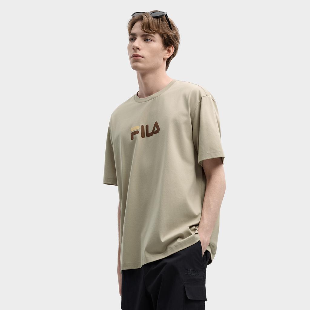 Fila Original Colorful Fashion Simple Classic Retro Large Logo Sports Trendy Casual Versatile Comfortable Loose Short Sleeve T-Shirt F51U619102FDK