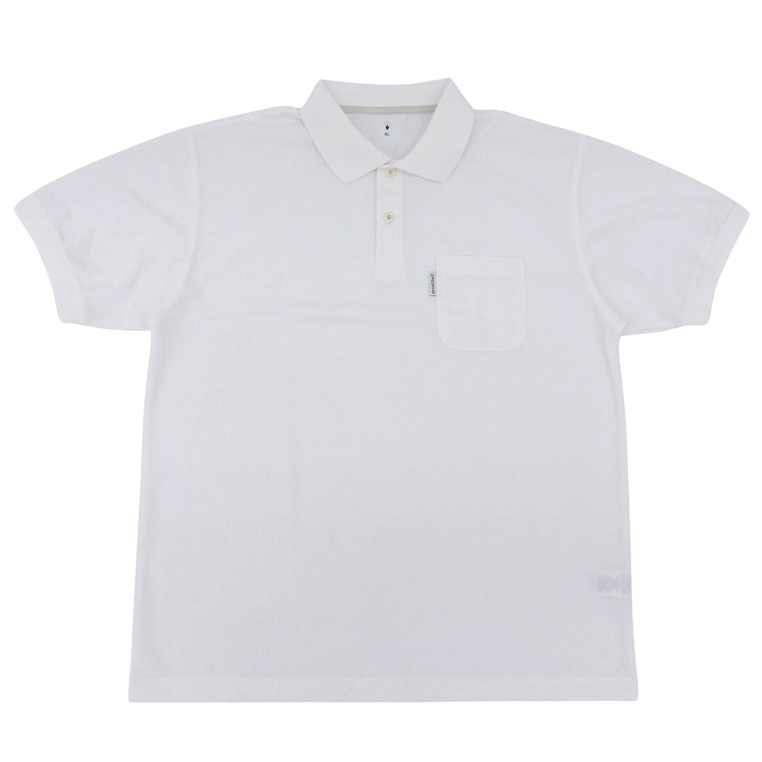 mont-bell wic. polo shirt men s short sleeve white xl