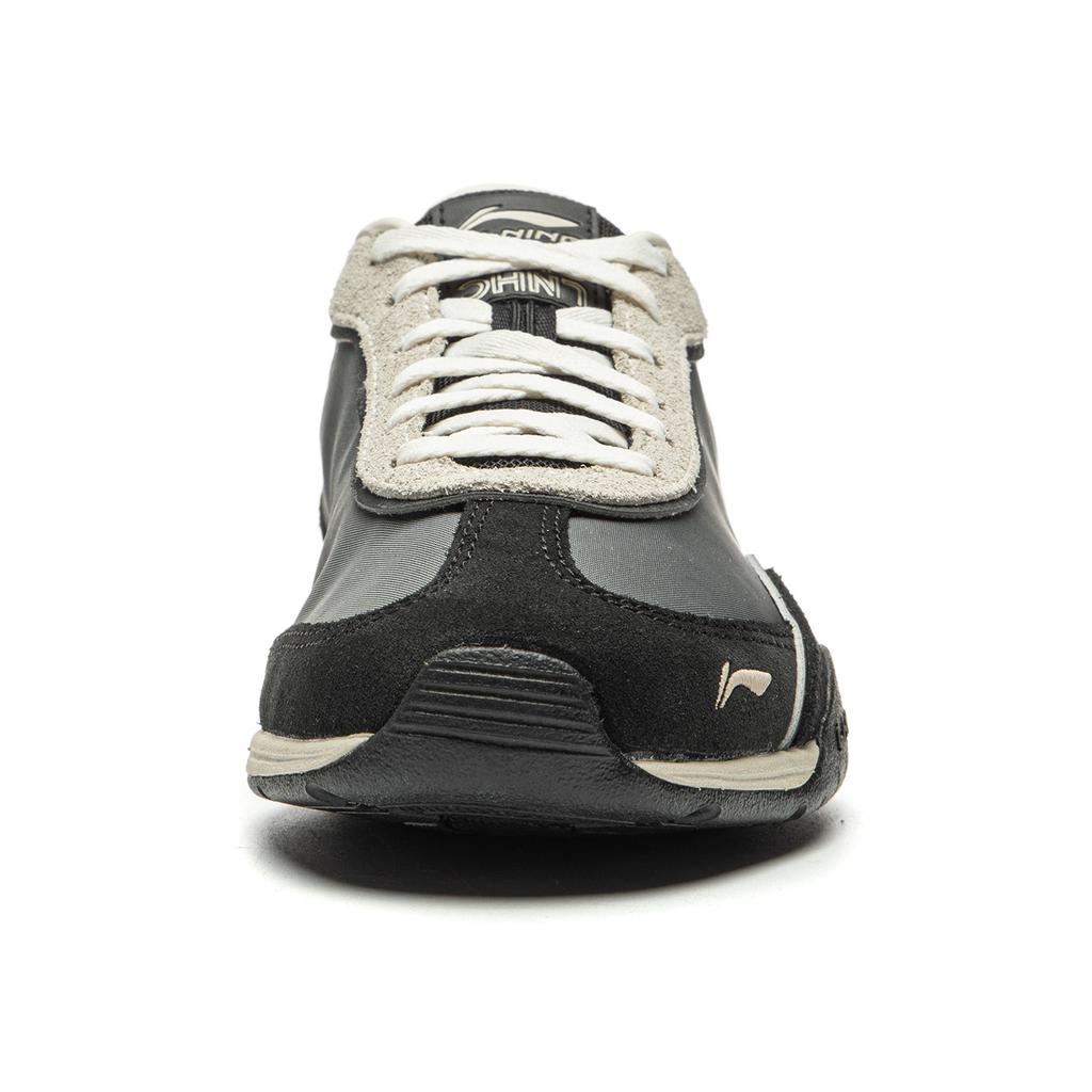 Li Ning Slip Resistant, Abrasion Resistant, Lightweight Low Top Casual Shoes Women's Gray Black AGCW368-3