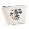 Toiletry Bag - PLANETEE - I Can't I Have a Tattoo - Beige - 100% Cotton - 3 L