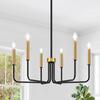 Retro Attic Candle Light Simple Iron Pendant Light Living Room Pendant Light
