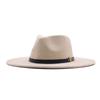 Europe, America, Autumn and Winter New M Standard Big Eaves Peach Heart Concave Convex Top Fashion Flat Top Hat Women's Woolen Jazz Hat