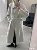 Korean Style Double-Sided Wool Coat for Women - Autumn/Winter Collection