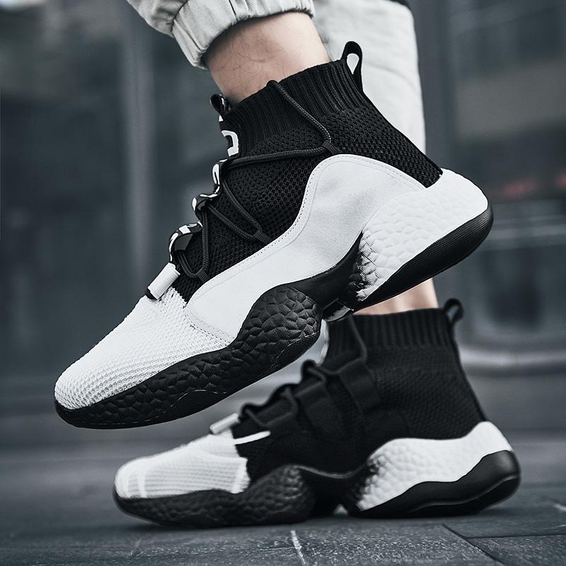 Fashion Spring New Men Running Shoes Non Slip Fashion Sneakers Breathable Mesh Soft Sole Casual Athletic Walking Shoes Large Size 39-48