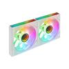 Mars Gaming MF-3DPROX2R Kit 2x Ventiladores ARGB 120mm Aspas Invertidas PWM FDB Blanco