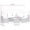Vidaxl 5-Cz. Garden Lounge Set, Cushions, Black PE Rattan