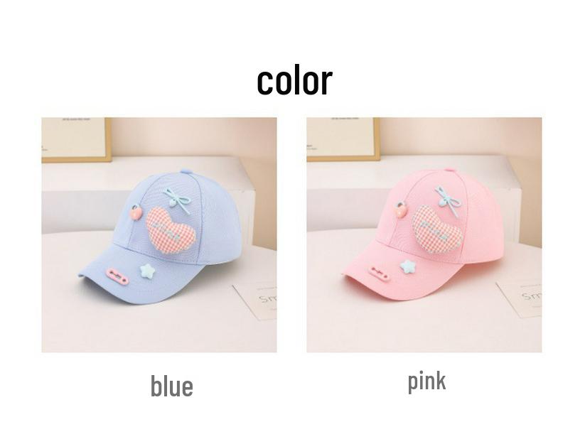 2025 Fashion Kids' Sun Protection Baseball Cap with Cartoon Duckbill Design for Spring & Autumn