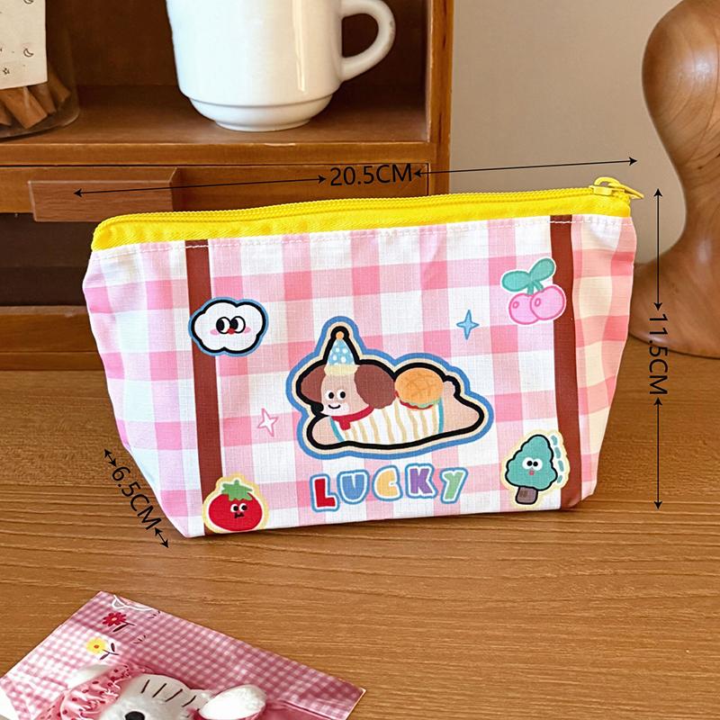 

Милая косметичка с мультяшным рисунком, портативная дорожная сумка для туалетных принадлежностей, косметичка большой вместимости, сумка-органайзер для хранения, для девочек, подарок