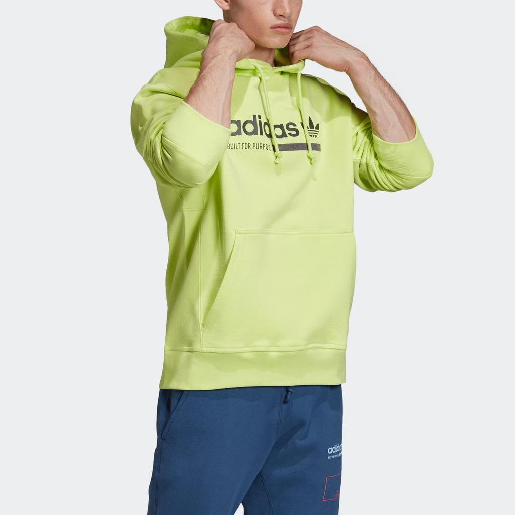 adidas Originals Kaval Graphic Hoodie Men Neon Green DV1955