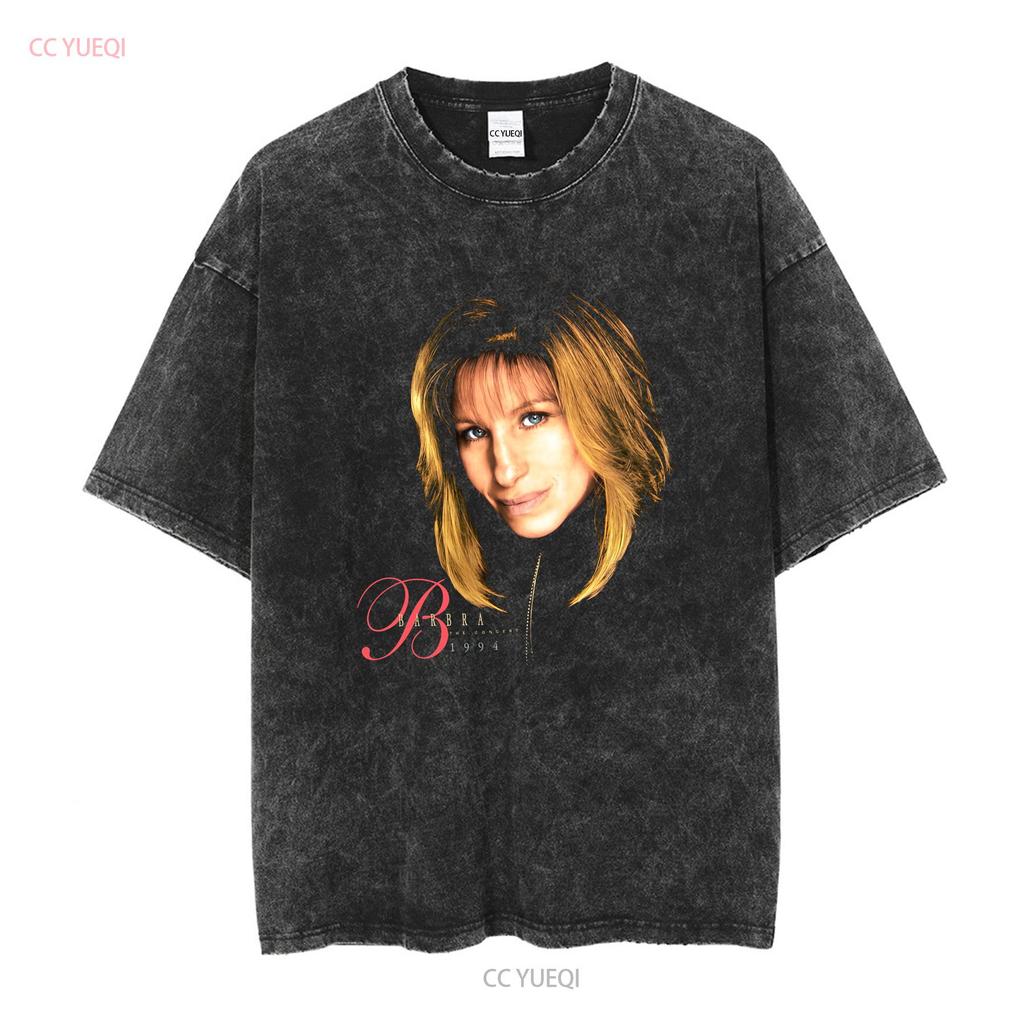 Barbra Streisand The Concert 1994 Maglietta Nera Taglia L RARA vintage Lavata Casual Unisex moda Grafica Comoda