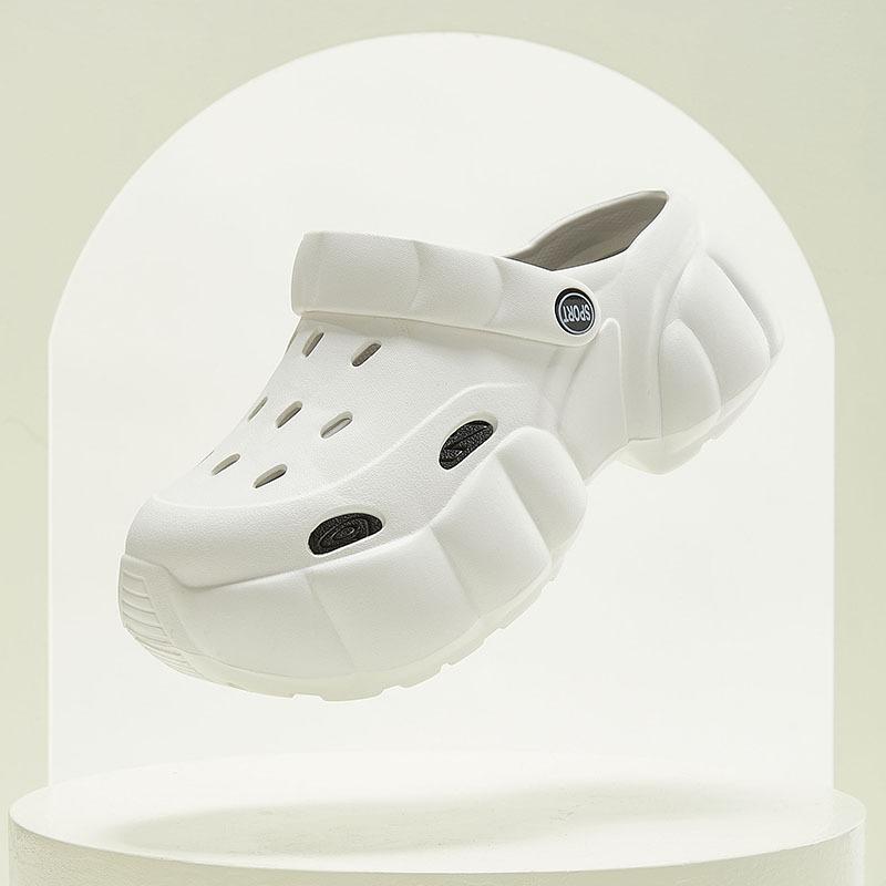 

Пещерные тапочки ЭВА женские уличные дорожные простые модные нескользящие дезодорирующие пляжные туфли 36-37 белый