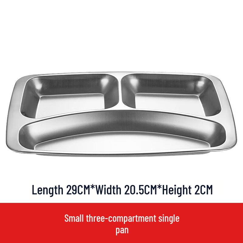 Stainless Steel Compartment Meal Tray