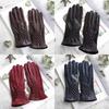 black women' leather GLOVES for autumn/winter, stylish and elegant