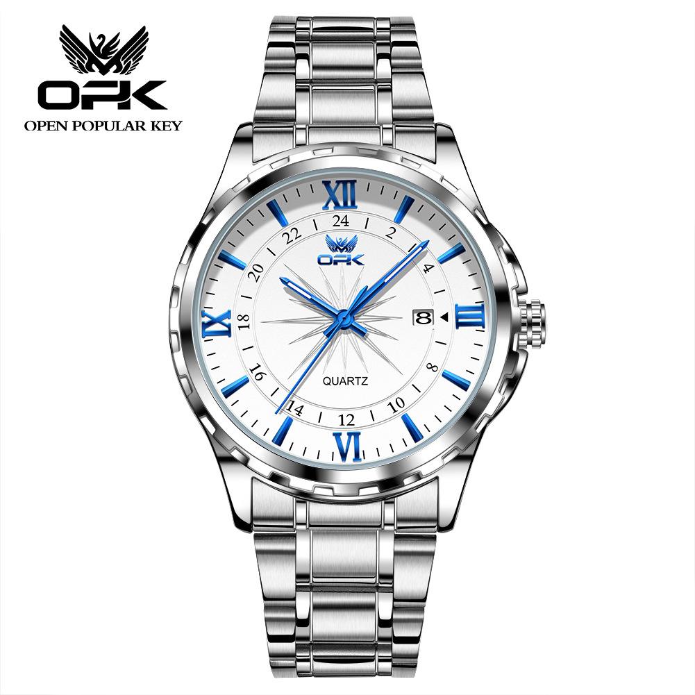 OPK Waterproof Luminous Men's Watch Luxury Watch Business Personality Quartz Men's Watch