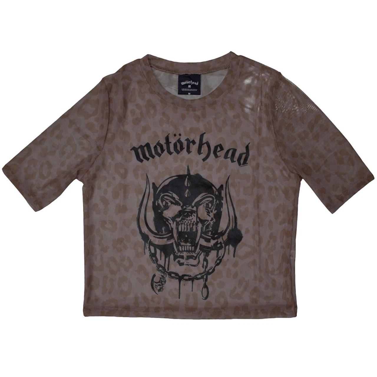

Motorhead Warpig Women s Pink Mesh Crop Top - NEW OFFICIAL XL