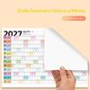 2027 Full Year Wall Calendar Blank Writing Blocks Daily Planning Scheduling Memorandum