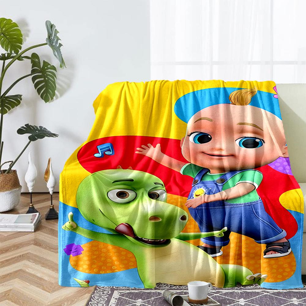 Coperta Stampata a Tema CoComelon - Perfetta per Divano, Letto, Viaggi e Uso Esterno | Lavabile in Lavatrice, Accogliente e Durevole.
