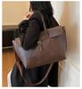 Women's Vintage Genuine Leather Shoulder Tote – Lightweight, Versatile Daily Commute Bag