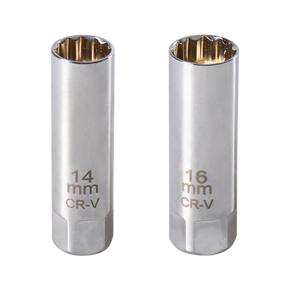 2pcs SparkPlug Socket Wrench Torque Adapter 14mm&16mm Install Replace Repair Kit High-selling Manual Tool Accessories