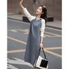 Demana Women's Spring Hooded Embroidered A-Line Dress