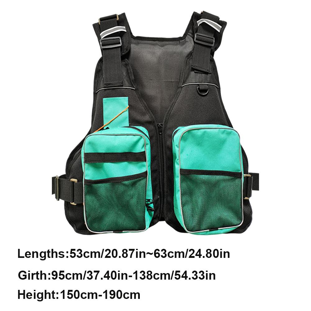 Life Jackets Survival Swimsuit with Whistle Life Vest Multiple Pockets Swim Vest Floating Equipment for Kayaking Rafting Boating