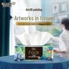 C&S Art Oil Painting 4-Ply Facial Tissues
