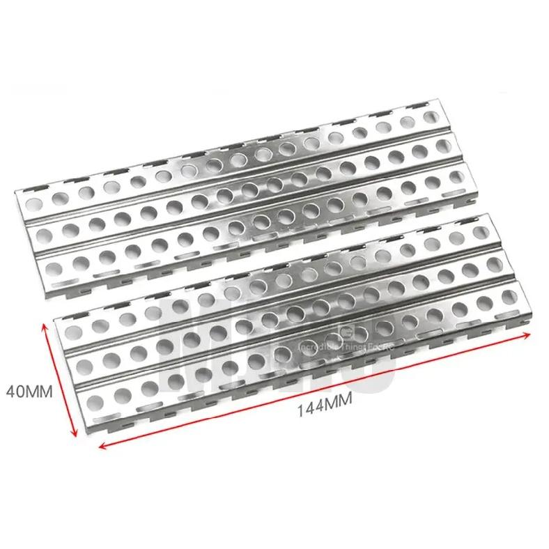 1/10 Rc Tracked Vehicle Escape Board Climbing Car Metal Skid For Trx4 Defender Bronco Axial Scx10 90046 D90 Yikong Rgt Rc4wd