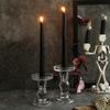 4 Pack Tall Bleeding Candles Horrible Candle Set Home Decoration Spooky Blood Drip Funny Black Tapered Candlesticks Party 2 Colors