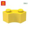 Non-Toxic 128Pcs/Lot 3063 85080 Curved Building Blocks Moc Accessories Compatible With Bricks Diy Children Toys Assembly Gift Box