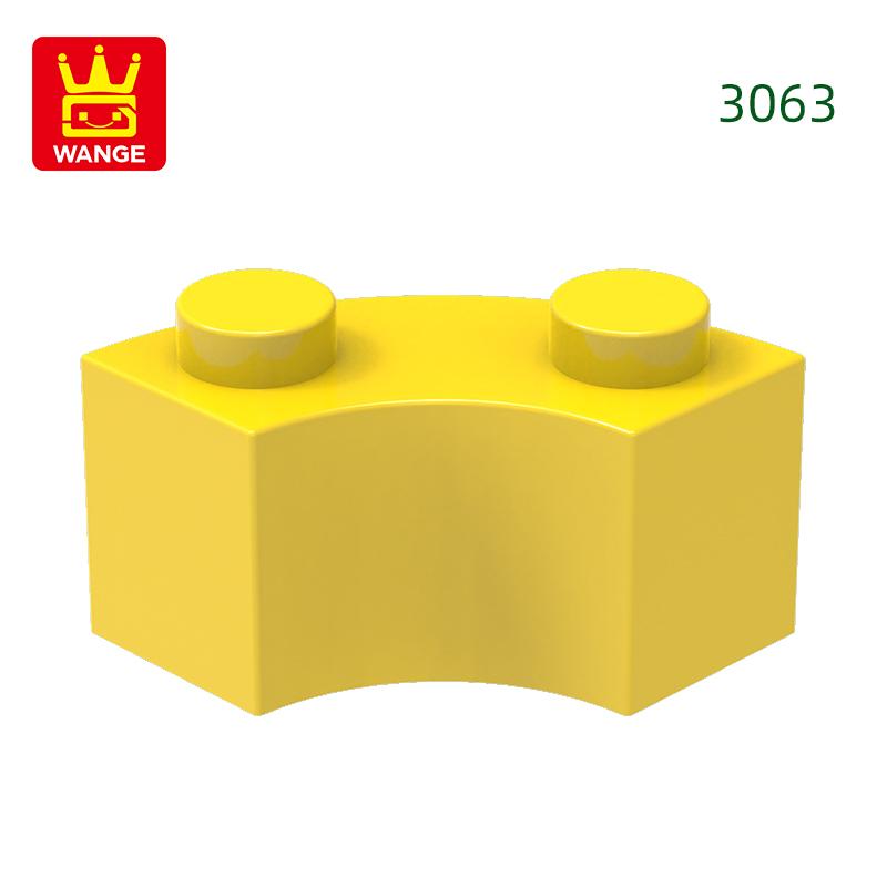 Non-Toxic 128Pcs/Lot 3063 85080 Curved Building Blocks Moc Accessories Compatible With Bricks Diy Children Toys Assembly Gift Box
