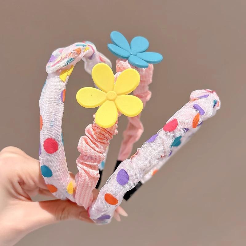 3 Pcs/Set Sweet Fashion Colors Flower Hairbands Headwears Children Cute Hair Hoop Headbands Kids Hair Accessories