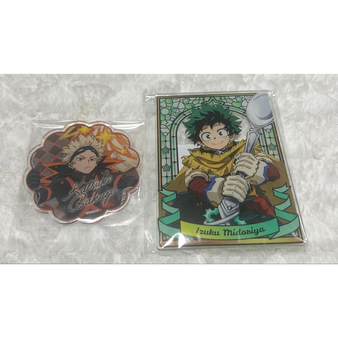 Used Heroaka Open School S Prize Izuku Midoriya Acrylic Coaster Katsuki Bakugou