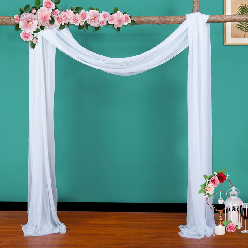 Chiffon Drapery Densed Stretch Yarn Wedding Arch Outdoor Background Draping Fabric Photography Props