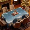 Christmas Tablecloth, Snow Pine Igloo Waterproof Thickened Tablecloth, Christmas Eve Tablecloth