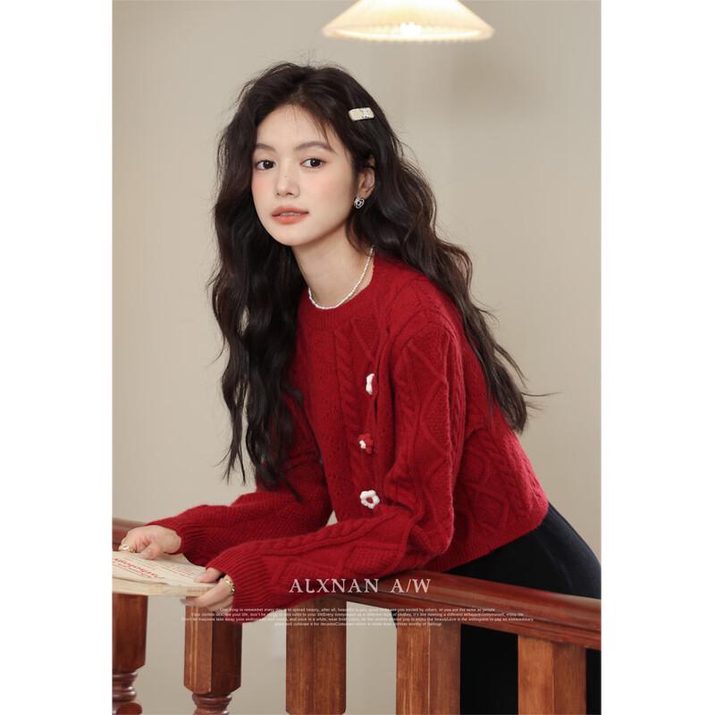 Luxiangnan Women's Elegant Slim-Fit Pullover Sweater