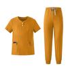 Women's Uniform Set Quick-Dry Color Short Sleeve Top and Pant with Pockets for Nurses and Caregivers