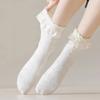 Cute Lolita Stockings Black White Women's Short Socks Fashion JK Mid-calf Socks  For Women Girls